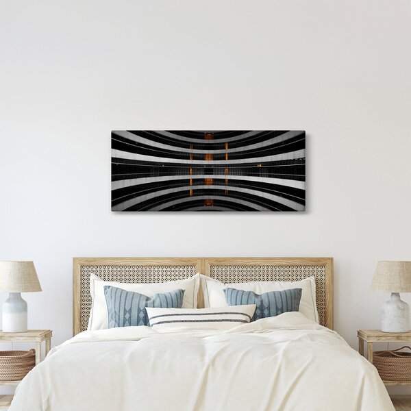 Absztrakt kép - épület (120x50 cm)