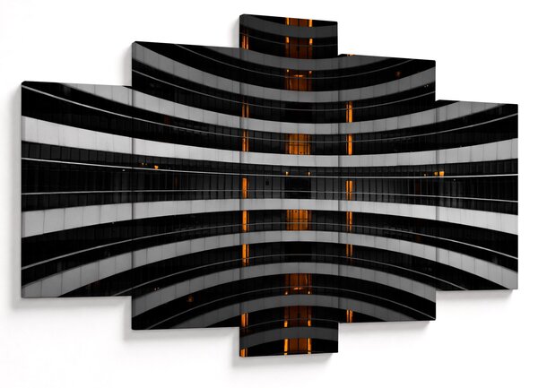 Absztrakt kép - épület (150x105 cm)
