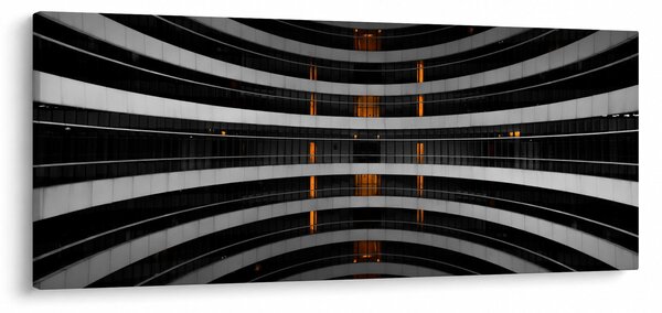 Absztrakt kép - épület (120x50 cm)