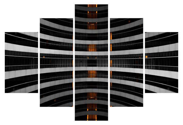 Absztrakt kép - épület (150x105 cm)