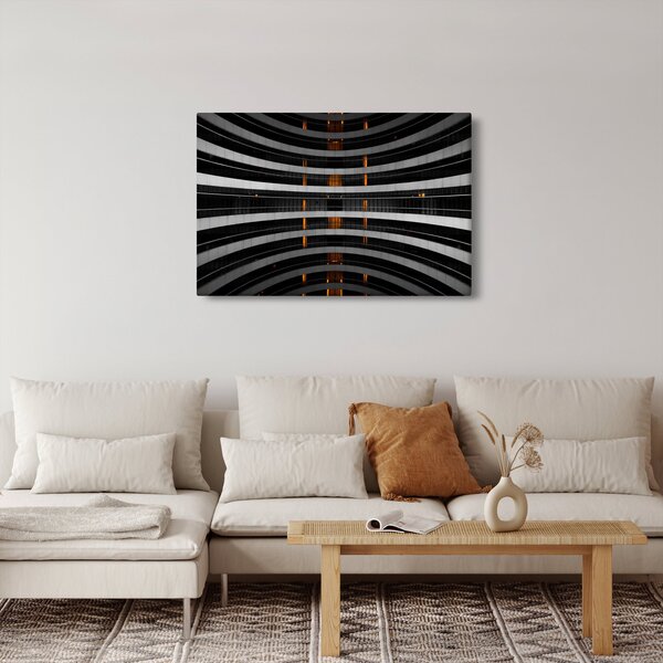 Absztrakt kép - épület (90x60 cm)