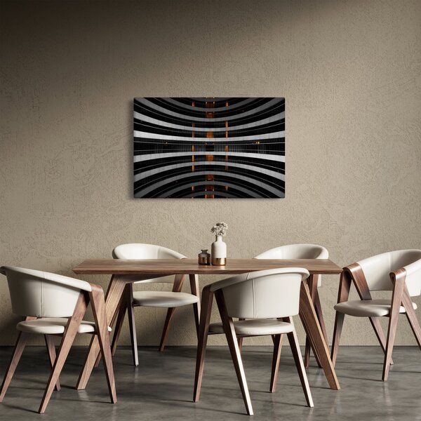 Absztrakt kép - épület (90x60 cm)