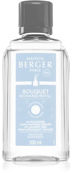 Maison Berger Paris My Laundry Free From Unpleasant Odours Floral & Powdery aroma diffúzor töltelék 200 ml