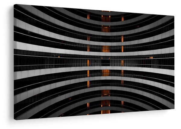 Absztrakt kép - épület (90x60 cm)