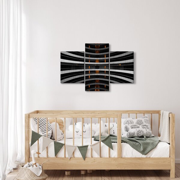 Absztrakt kép - épület (90x60 cm)