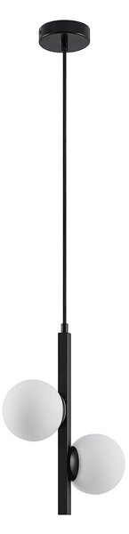 Függőlámpa Lucande, Emarin, dimmable, Fekete, Nappali, Fém, Modern