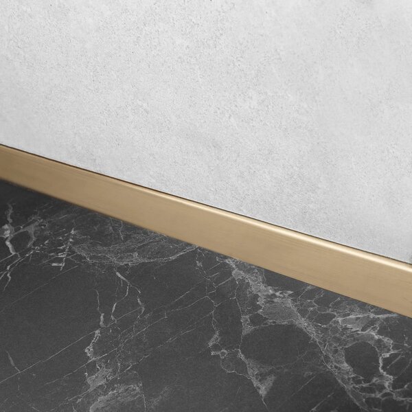 Szemközti zuhanytálca profil 130cm Brush Gold
