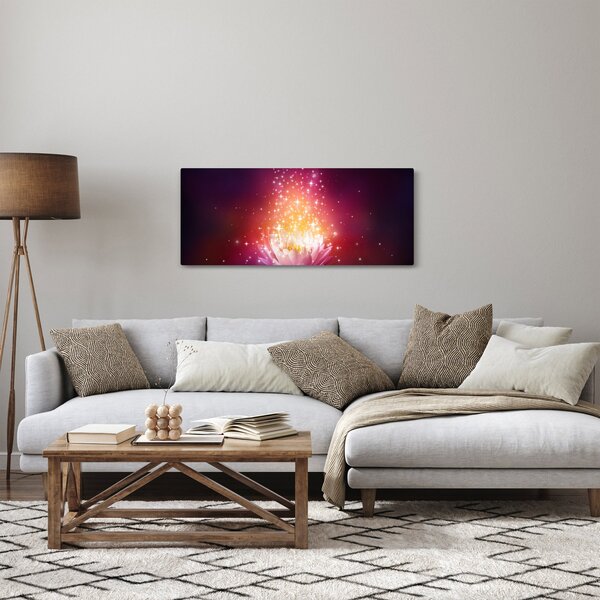 Lótuszvirág képe (120x50 cm)