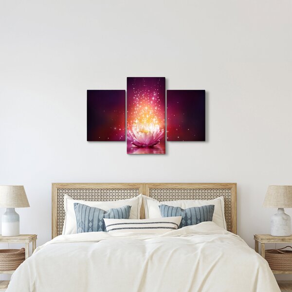 Lótuszvirág képe (90x60 cm)