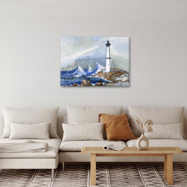 Világítótorony festményének képe (70x50 cm)