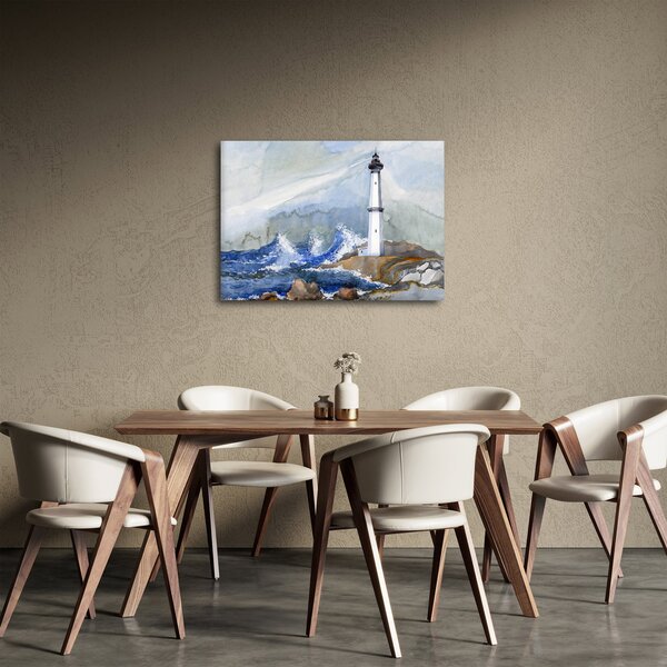 Világítótorony festményének képe (70x50 cm)