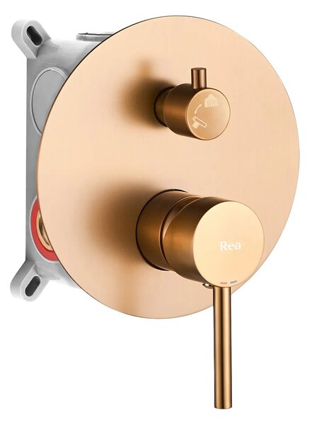 Zuhanyszett rejtett Rea Lungo Copper Brush + box