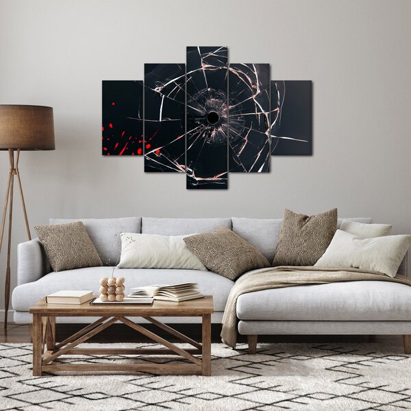 Absztrakt kép - törött üveg (150x105 cm)