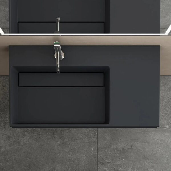 Konglomerátum mosdó Archi 75 CM Grey MATT