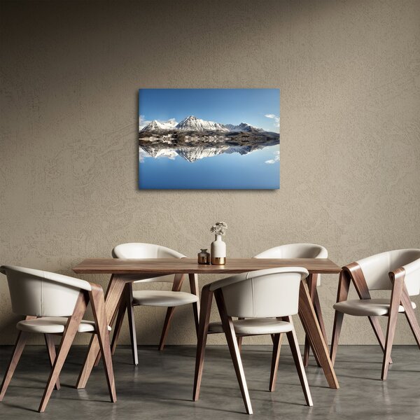 A hegyek képe és a tükröződés (70x50 cm)