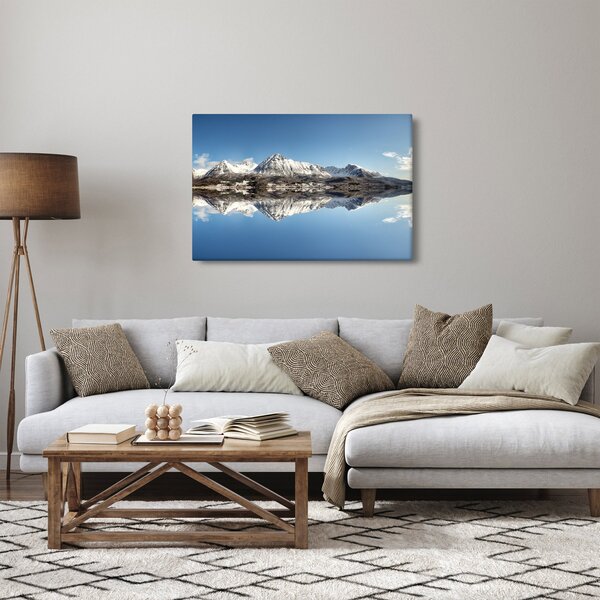 A hegyek képe és a tükröződés (90x60 cm)