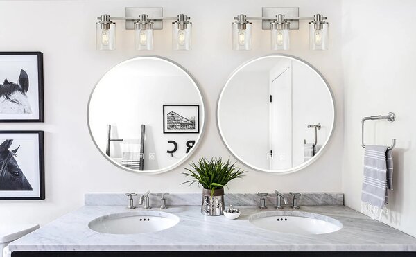 LED Tükör 50cm MMJ BRUSH SILVER