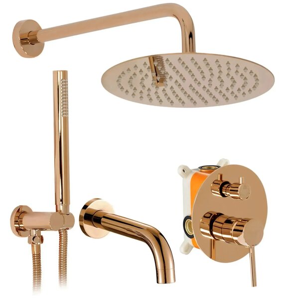 Rejtett Zuhanyszett Rea Lungo Copper + BOX