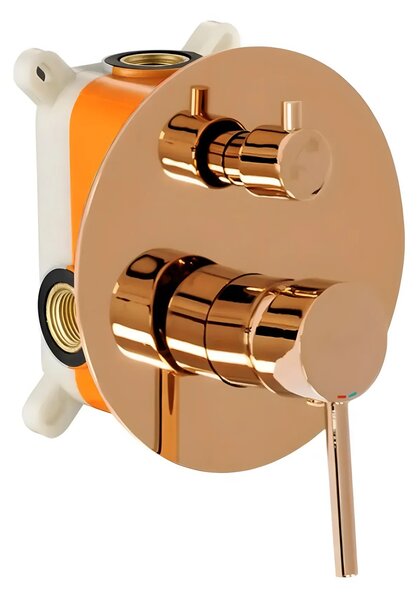 Fürdőkád csaptelep Rea Lungo Copper Falra szerelhető + box