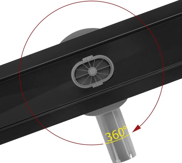 Lineáris lefolyó REA Neox pro Black 50