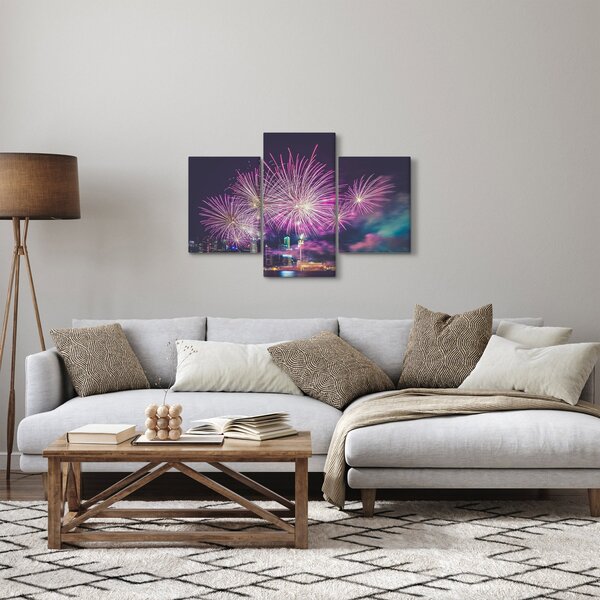 Tűzijáték képe (90x60 cm)