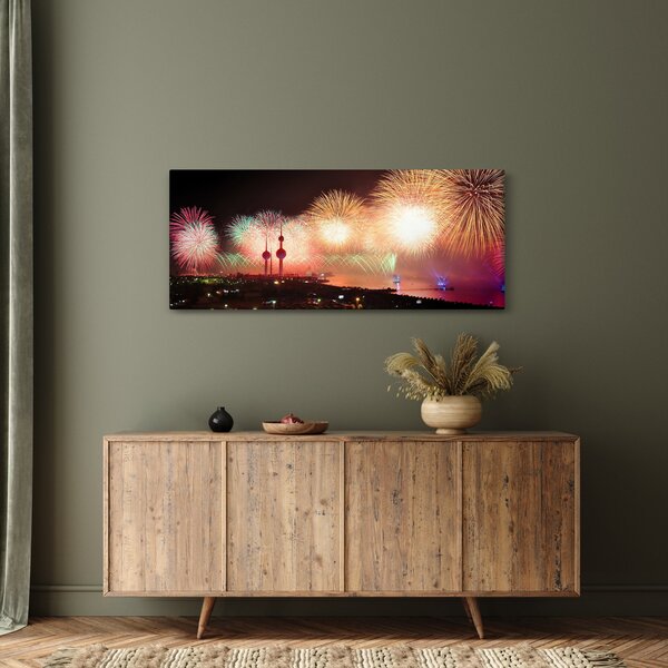 Tűzijáték képe (120x50 cm)
