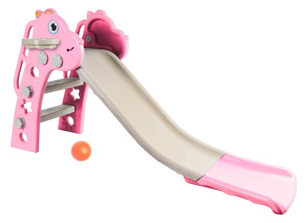 Aga4Kids Csúszda fogantyúval 130 cm DS3701 Rózsaszín