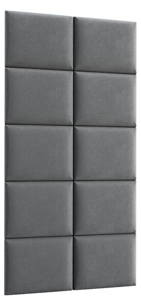 Kárpitozott panel szett 10 db. Quadra 100x200 cm (szürke)