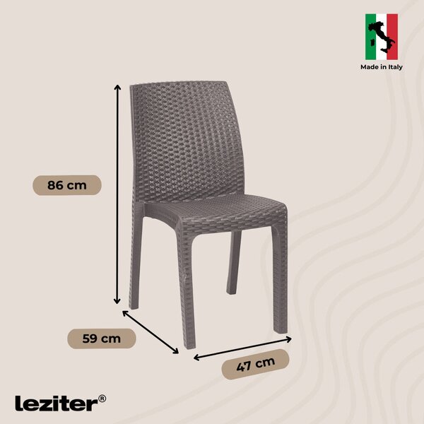 Leziter Goti 4+1 kerti bútor garnitúra szett cappuccino