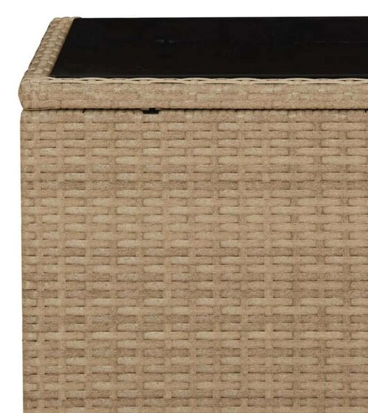 VidaXL Polyrattan Kerti Étkezőgarnitúra - 3 részes