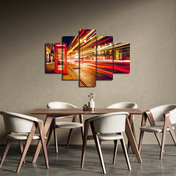 Piros londoni telefonfülke képe (150x105 cm)