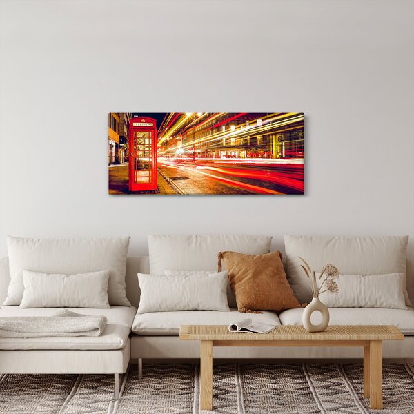 Piros londoni telefonfülke képe (120x50 cm)