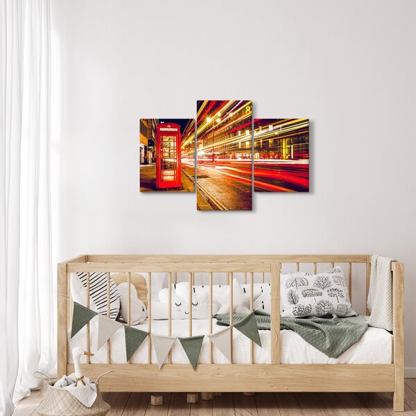 Piros londoni telefonfülke képe (90x60 cm)