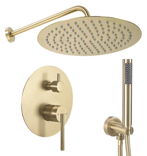 Zuhanyszett rejtett Rea Argon Gold Brush + box