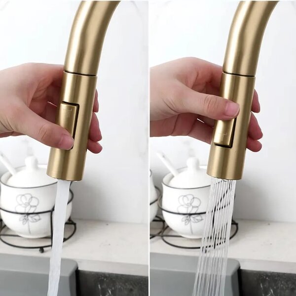 Konyhai csaptelep Rea Eco Fresh BRUSH GOLD