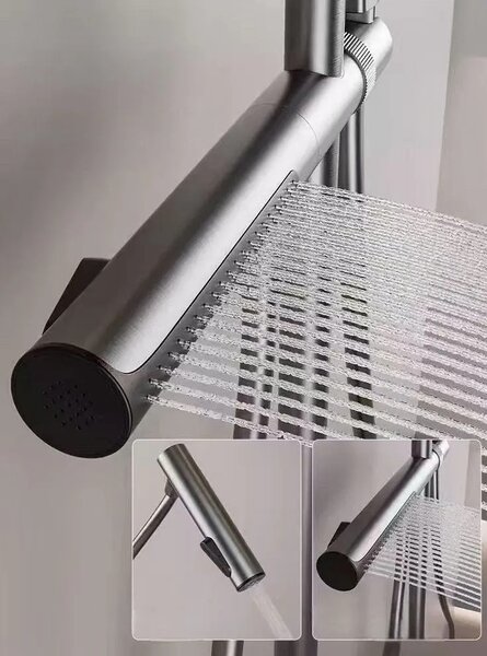 Zuhanyszett Termosztátos REA Pedro Titanium