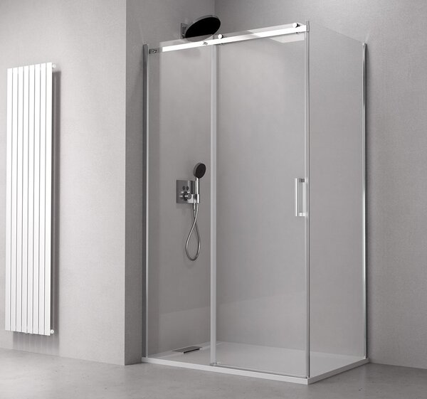 Polysan Polysan, THRON ROUND téglalap alakú zuhanykabin 1600x900mm, kerek futószalagok, TL1690-5005