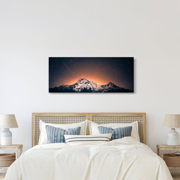 A csillagos ég, a hegyekkel képe (120x50 cm)
