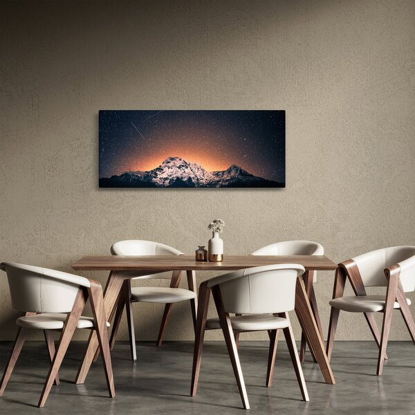 A csillagos ég, a hegyekkel képe (120x50 cm)