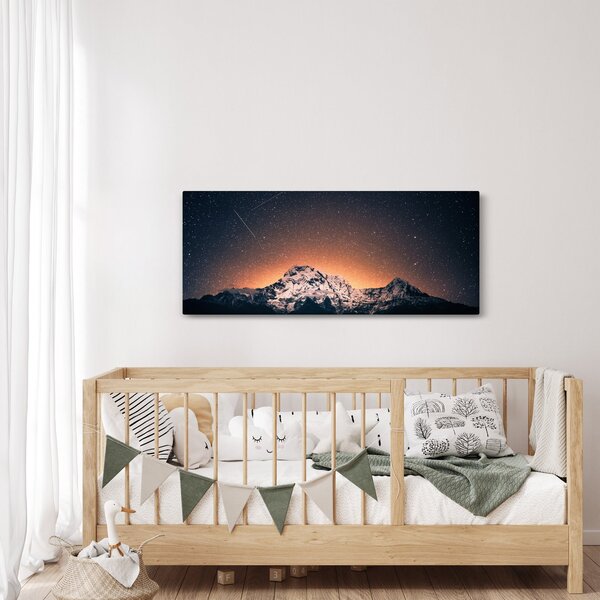 A csillagos ég, a hegyekkel képe (120x50 cm)