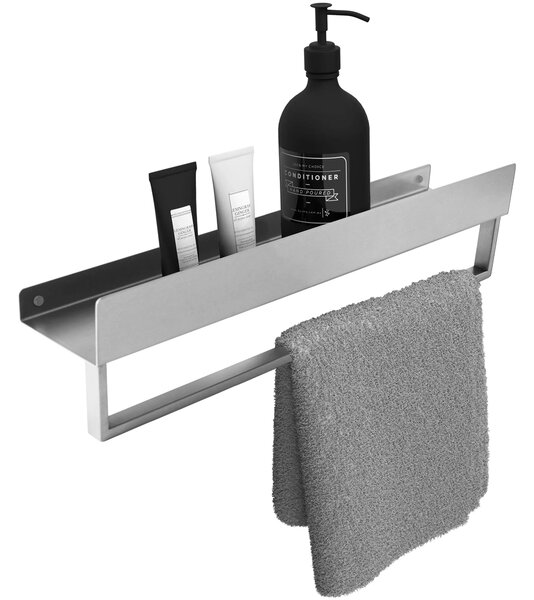 Fürdőszobai polc SF01 45cm steel brush