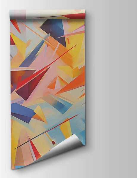 Fotótapéta Színes papírrepülők, Geometriai 3D fotótapéta, Népszerű fotótapéta, w08030 - Tapeko.hu
