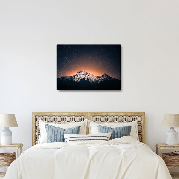A csillagos ég, a hegyekkel képe (70x50 cm)