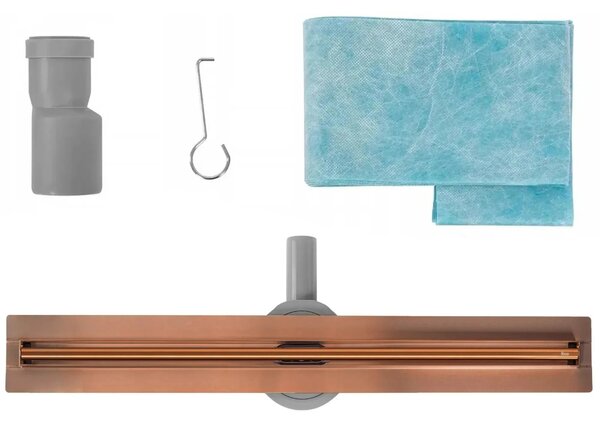 Zuhanylefolyó REA Neox Slim pro Brushed Copper 70