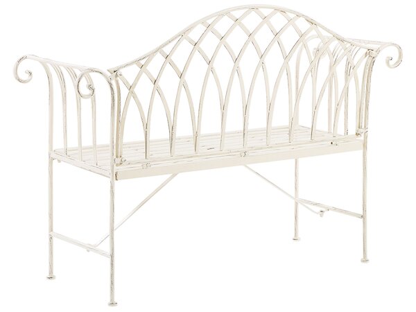 Kerti pad MILAZZO 130 cm Fém Fehér
