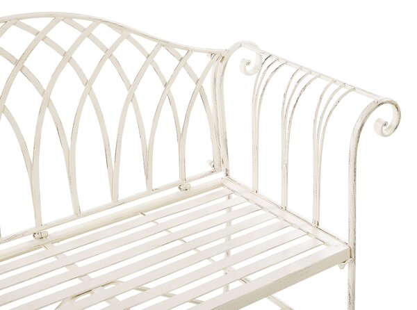 Kerti pad MILAZZO 130 cm Fém Fehér