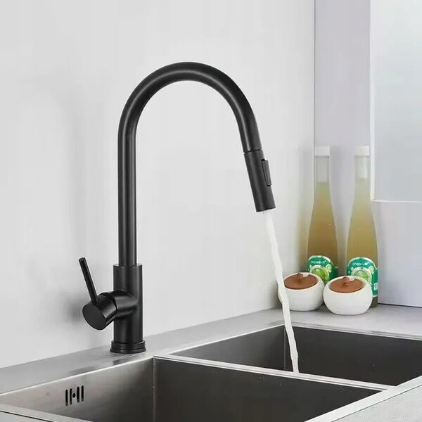 Perlátoros fej konyhai csaptelephez REA Fresh Black