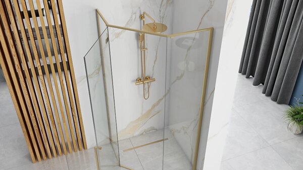 Zuhanykabin DIAMOND 90x90 BRUSH GOLD