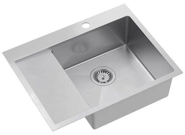 Acél mosogatótálca RUSSEL 116 BRUSH NICKEL
