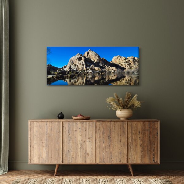 A tükröződő sziklák képe (120x50 cm)